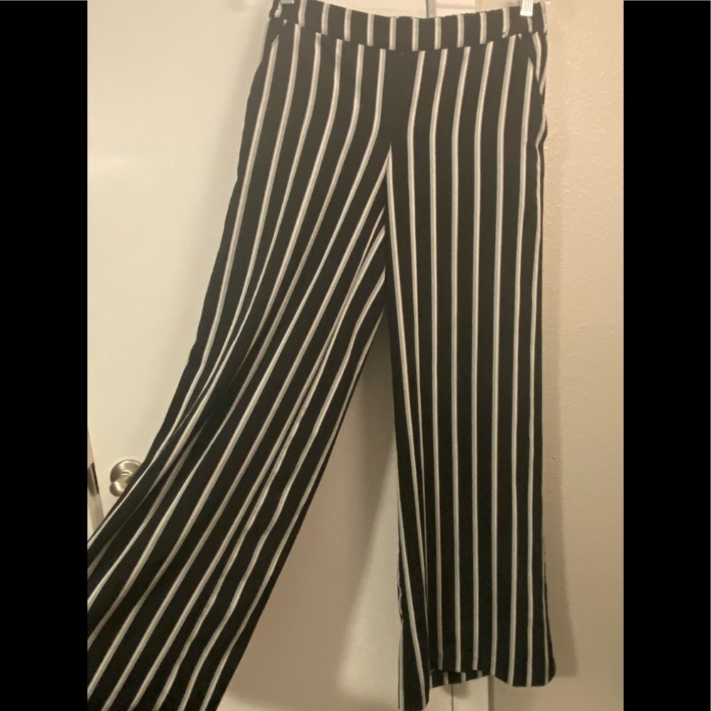 Striped Extra Wide Leg Breezy Pants